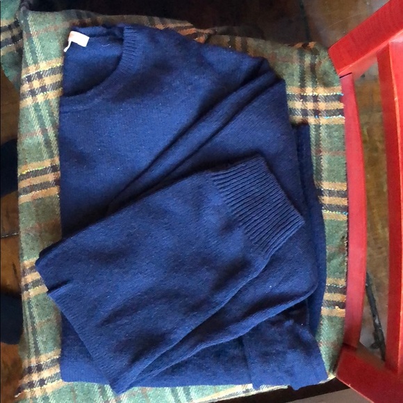 Navy Wool Sweater - Picture 1 of 5